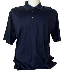 Ben Hogan Golf Polo Shirt Mens Large Dark Blue Short Sleeves